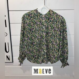 Maeve Anthropologie Ashleigh floral puff sleeve size xs